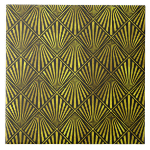 Art Deco Gold Tile Fliese