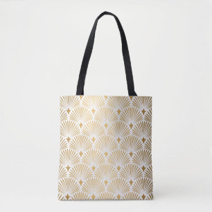 Art Déco: Gold-Weiß-Eleganz.