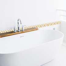 Art Deco Gold Weißer Eleganter, geometrischer Rahm