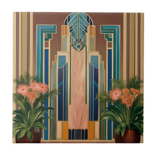 Art Deco Golden Era Eingang Keramikfliese