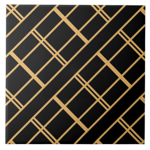 Art Deco Golden Strip Fliese