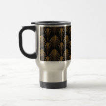 Art Deco Goldmuster — Elegante vintage geometrisch
