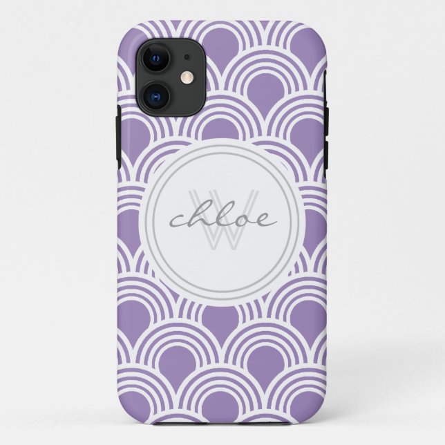 Art Deco Great Gatsby Style Muschel Personalisiert Case-Mate iPhone Hülle (Rückseite)
