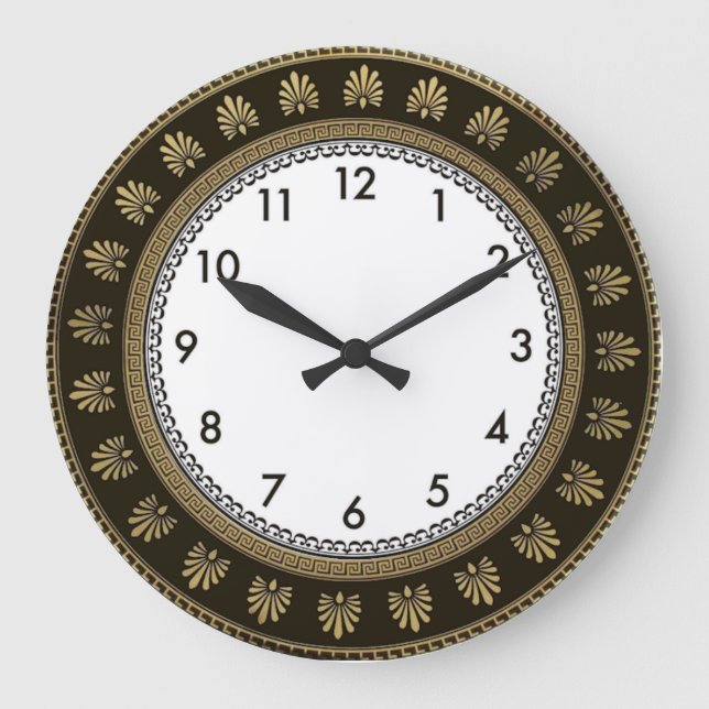 Art Deco Große Wanduhr (Vorderseite)