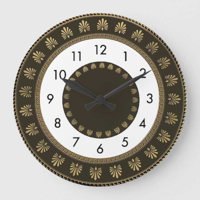 Art Deco Große Wanduhr (Vorderseite)