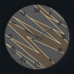 Art Deco Große Wanduhr<br><div class="desc">Art Déco Clock mit römischen Zahlen</div>