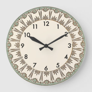 Art Deco Große Wanduhr