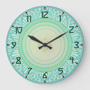 Art Deco Große Wanduhr