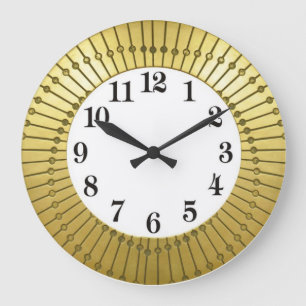 Art déco große wanduhr