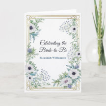 Art Deco Grün Blau Botanisch  Brautparty