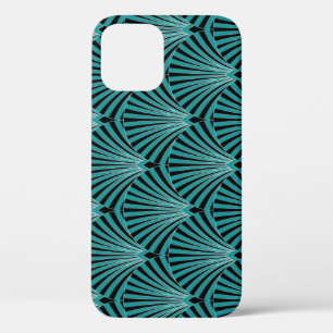 Art Deco: grünes Fanmuster. Case-Mate iPhone Hülle