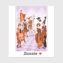 Art Deco Halloween-Illustration – Vintage 1920er J