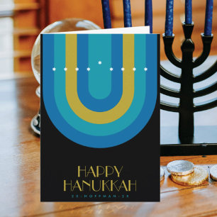 ART DECO HANUKKAH FEIERTAGSKARTE