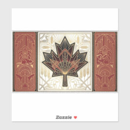 Art Deco Heritage Flag | Canada | 1920s Decal Aufkleber