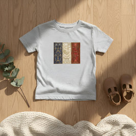 Art Deco Heritage Flag | France | Classic 1920s Kleinkind T-shirt