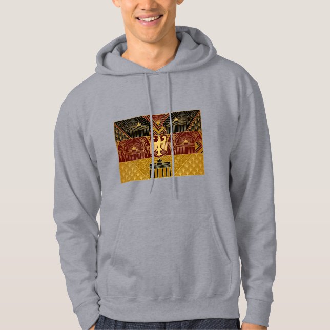 Art Deco Heritage Flag | Germany | Classic 1920s Hoodie (Vorderseite)