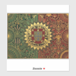 Art Deco Heritage Flag | Portugal | 1920s Decal Aufkleber