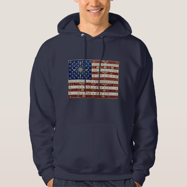 Art Deco Heritage Flag | United States | 1920s Hoodie (Vorderseite)