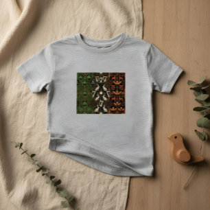 Art Deco Heritage-Flagge Irland Vintage 1920er Kleinkind T-shirt