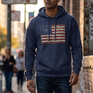 Art Deco Heritage-Flagge Vereinigte Staaten 19 Hoodie