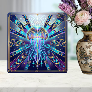 Art Deco Himmelsqualle Tiefsee-Leuchten Keramik Fliese