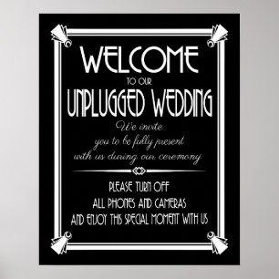 Art Déco - Hochzeit im GATSBY Poster