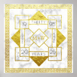 Art Deco Hochzeit Jubiläum Marmorroute Marbella Poster<br><div class="desc">Erstellen Sie Ihr ganz eigenes Art-Déco-Design, inspiriert mit einem großen Gatsby-Design und abstrakten geometrischen Formen in weißem Marmor und Goldfolie. Ersetzen Sie den Beispieltext durch Ihren eigenen für ein personalisiertes Geschenk. Das ist ein wunderbares Geschenk für Hochzeit, Jubiläum, Geburtstag, Vatertag, Muttertag, Werbeaktion, Ruhestand und andere besondere Anlässe. (WICHTIGE HINWEIS: Dieses...</div>