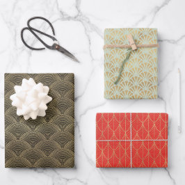 Art Deco Holiday Geschenkpapier Set
