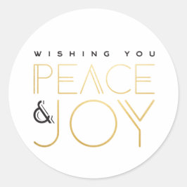 Art Deco Holiday Runder Aufkleber