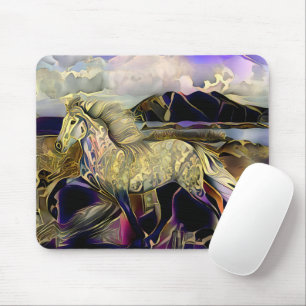 Art Deco Icelandic Pferd Mousepad