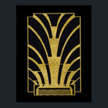 Art Deco Icon in Gold Poster<br><div class="desc">Wenn Sie sich für den Download entscheiden, macht Ihr Walgreen Store Platinenplakate aus Ihrem Download in verschiedene Größen und in verschiedenen Texturen zu einem sehr guten Preis. Manchmal mit einem Rabatt. Ein Tipp von meinem US-Freund. Für Großbritannien siehe "Digital Printing" online. Das ist mein neuestes Poster, wo ich ein Art-Déco-Symbol...</div>