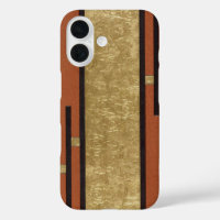 Art Deco in Gold und Tan