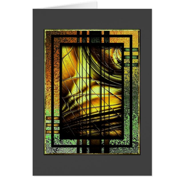 Art Deco in Grün und Gold (Vorne)