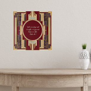 Art Deco individuell anpassbare herunterladbare Bi Poster