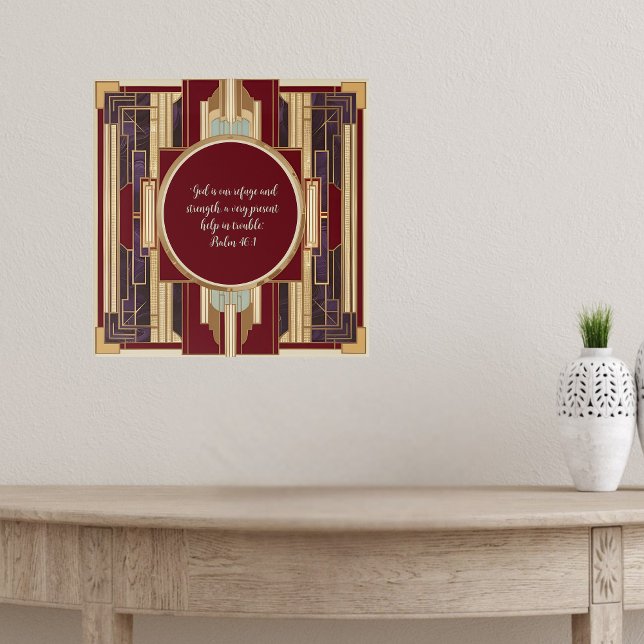 Art Deco individuell anpassbare herunterladbare Bi Poster (Von Creator hochgeladen)