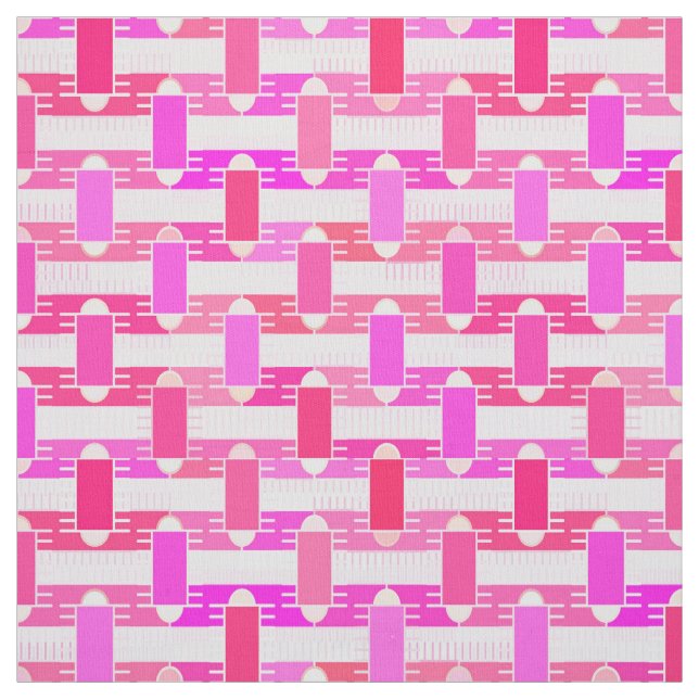 Art Deco Industrial Chic - pink, fuchsia, orchid Stoff (Muster)