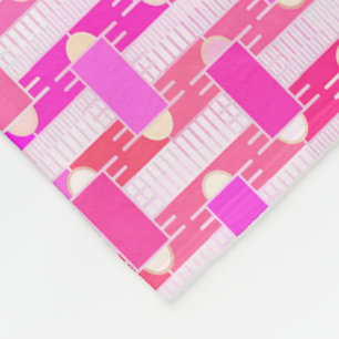 Art Deco Industrial Chic - rosa, fuchsia, orchidee Fleecedecke