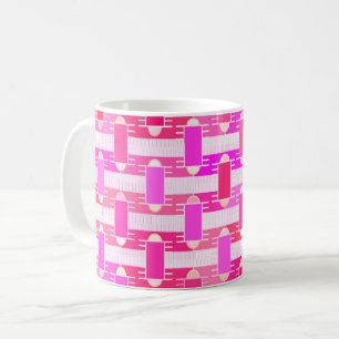 Art Deco Industrial Chic - rosa, fuchsia, orchidee Kaffeetasse