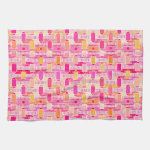 Art Déco Industrial Chic - rosa, pfirsichfarben, g Handtuch