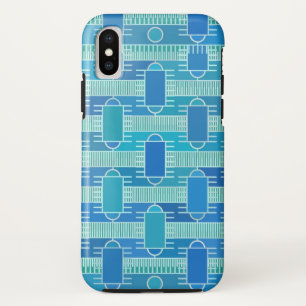 Art Deco Industrial Chic - sanft blau Case-Mate iPhone Hülle