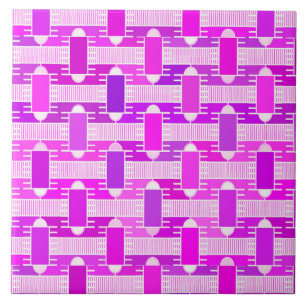 Art Déco, industrieller Chic, violett, orchid, lav Fliese