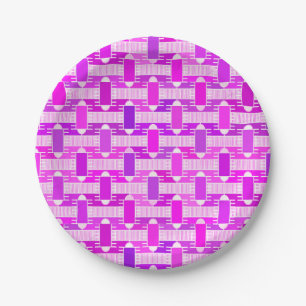 Art Déco, industrieller Chic, violett, orchid, lav Pappteller
