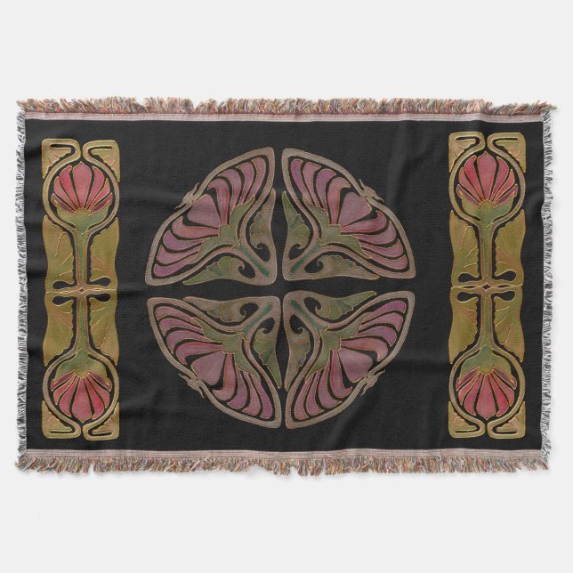 Art Deco Inspiration ich wirbele Blanket Decke (Vorderseite)