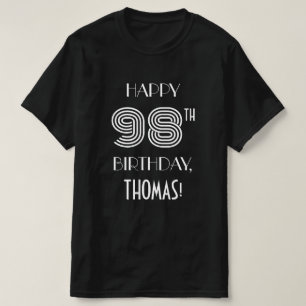 Art Deco Inspiriert Style 98. Geburtstagsparty Shi T-Shirt