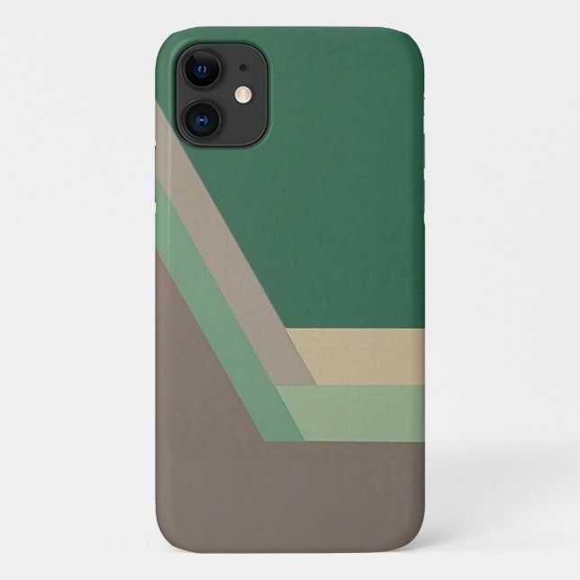 ART DECO iPhone 11 Gehäuse (Minze/Grau) Case-Mate iPhone Hülle (Rückseite)
