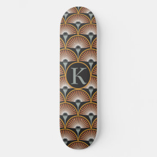Art Deco Jazz Age Sunset Jukebox Skateboard