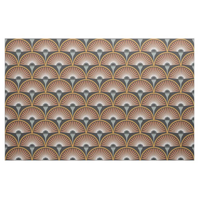 Art Deco Jazz Age Sunset Jukebox Stoff (Fat Quarter (45,7 x 55,9 cm))