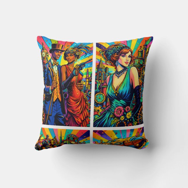 Art Deco Jazz Kissen (Rückseite)