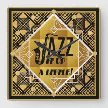 Art Deco JAZZ Saxophone Black Gold 1920er Jahre Mu