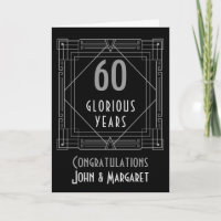 Art Deco Jubiläum heißt 60 oder jedes Jahr Silber